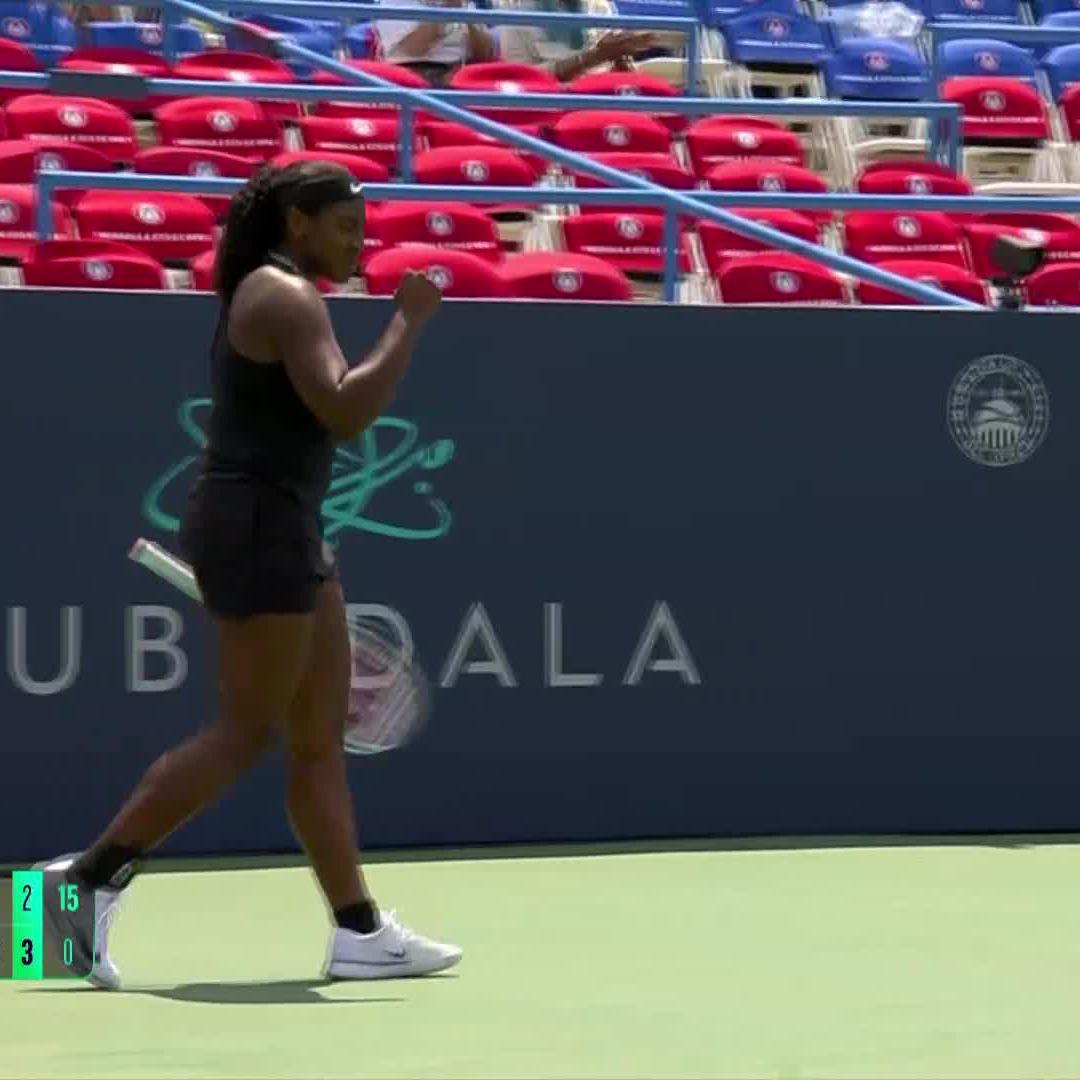 Oh my, Hailey Baptiste 😲 #MubadalaCitiDCOpen