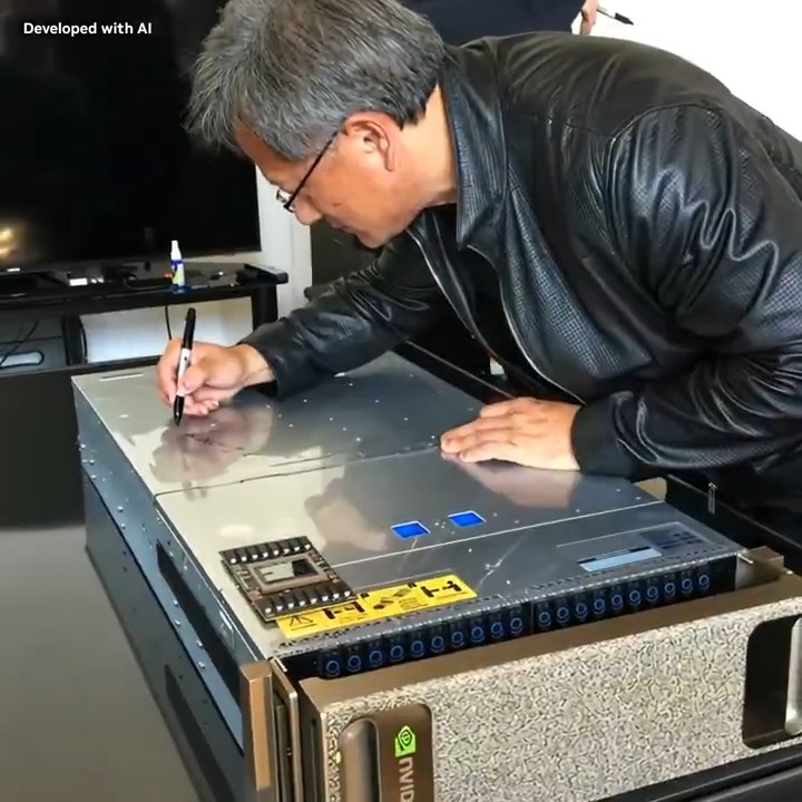 In 2016, Jensen Huang hand-delivered the world’s first AI supercomputer to a startup in San Francisco called OpenAI. The culmination of a decade of work from thousands of NVIDIA engineers, DGX-1 set the stage for a new industrial revolution.