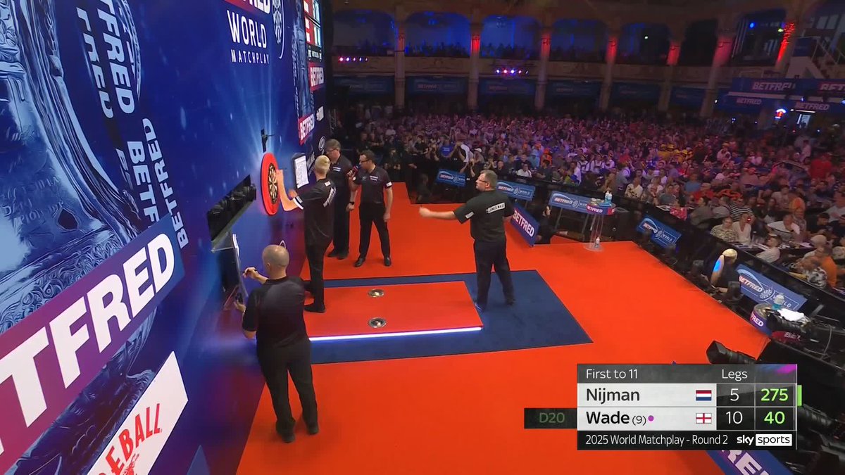 James Wade is into a Matchplay quarter-final once again 🤖 An exceptional performance from 'The Machine' ⚡️