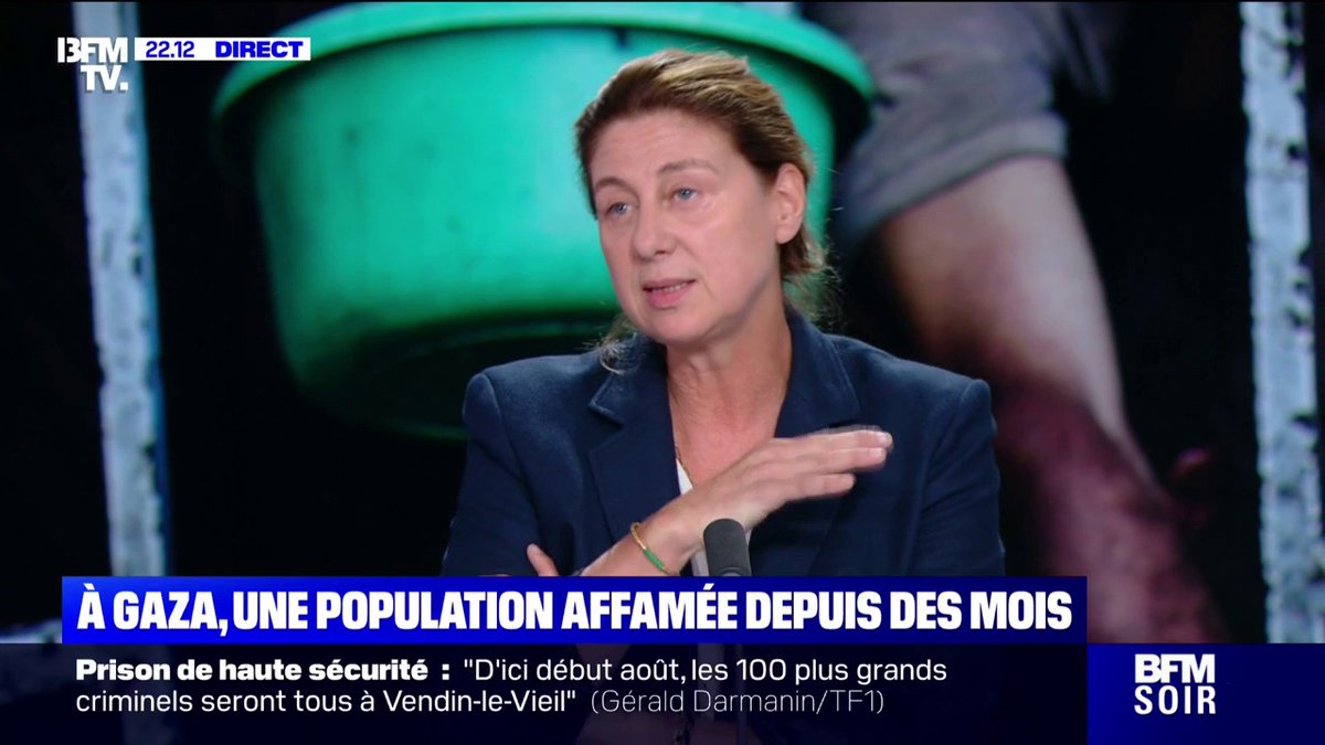 Gaza: "Tout le monde a faim", décrit Isabelle Defourny, présidente de Médecin Sans Frontières