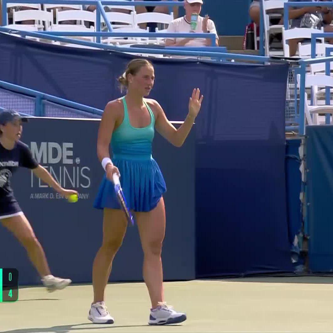 When there's a will, there's a way 🫡 Marta Kostyuk | #MubadalaCitiDCOpen