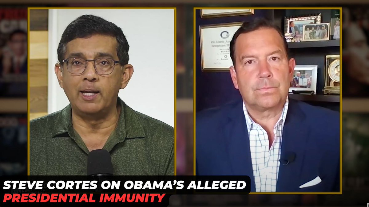 Should the DOJ prosecute Obama? Former Trump Senior Adviser Steve Cortes shares his perspective and addresses Obama’s alleged presidential immunity.