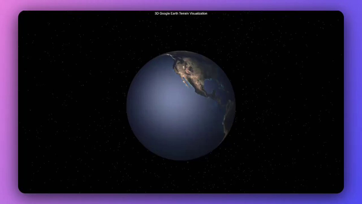 3D Earth Terrain Visualization