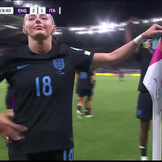 Chloe Kelly doesn't miss 😤🏴 England confirm their place in the #WomensEuros2025 ⚽ #SSFootball | #HereForHer