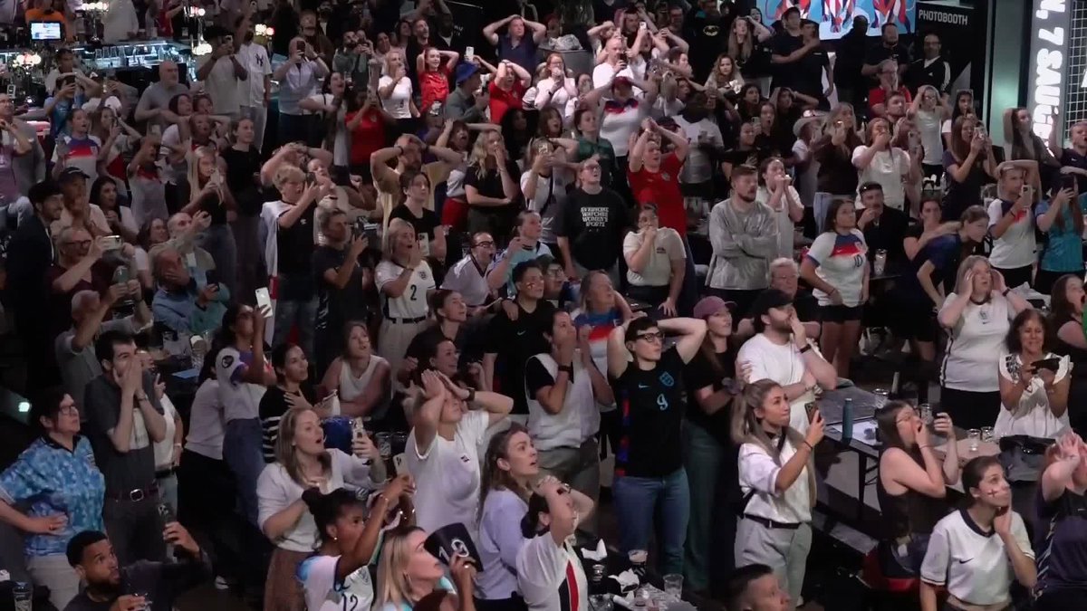 Great celebrations at Boxpark Wembley when England turned it around against Italy to reach the Euros final ๐