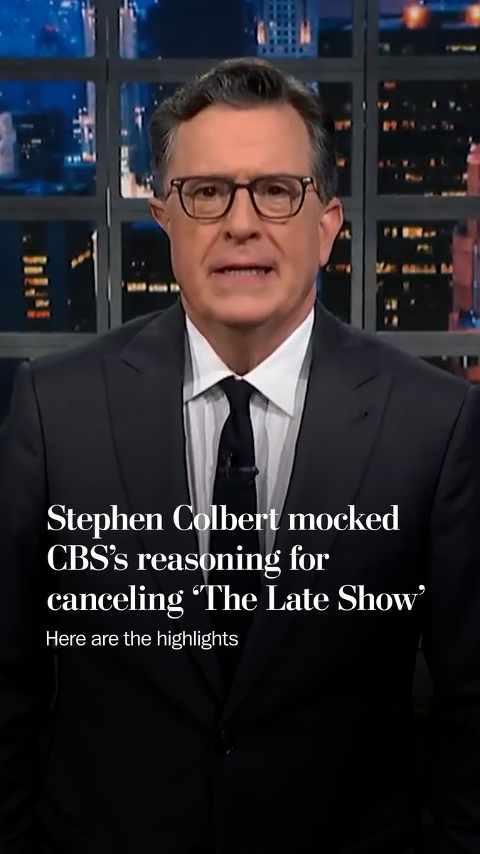 On Monday night, CBS “Late Show” host Stephen Colbert returned to TV for the first time since the stunning news last week that the network has decided to pull the plug on the historic franchise. The final episode will air in May 2026. We've compiled some of his many jokes about CBS’s cancellation of “The Late Show”: