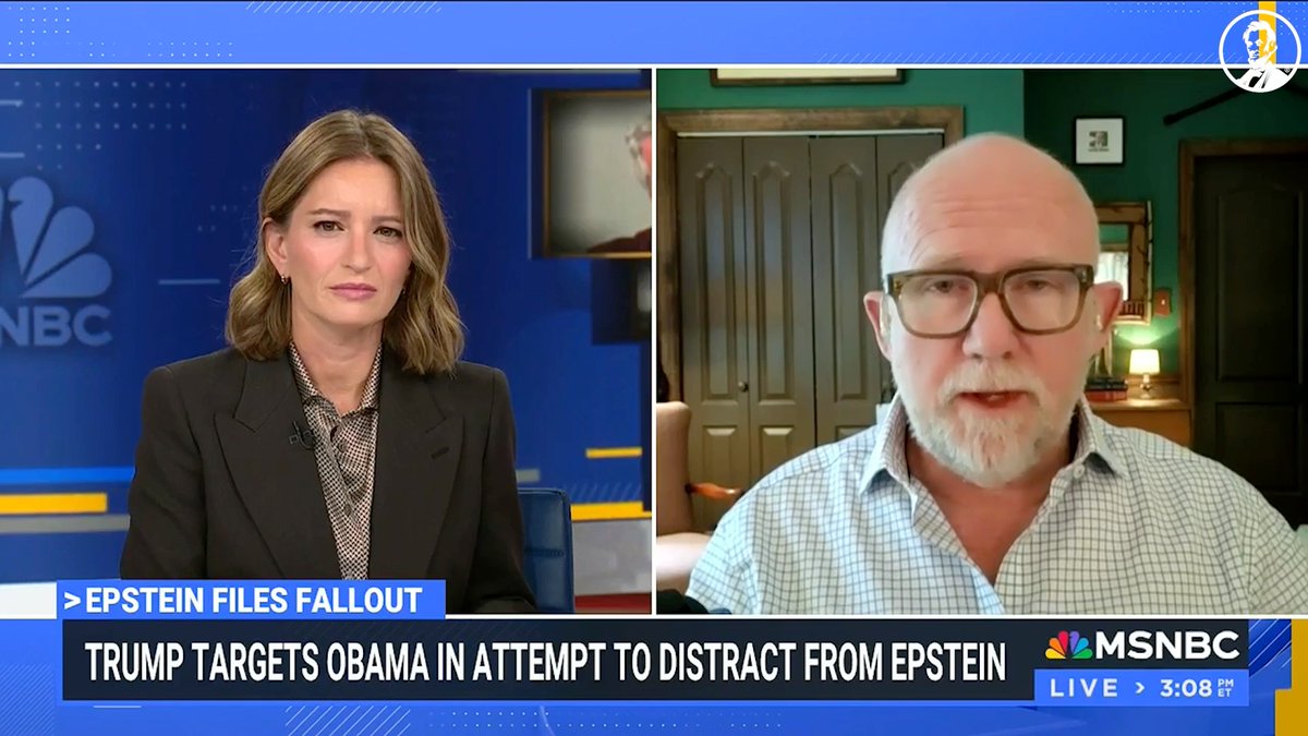 Trump's been calling out names like Comey, Obama, Clinton, and Biden to get people to stop talking about one name: Epstein. The lengths he's going to change topics tells you how big this cover up actually is. Listen to Rick Wilson explain on MSNBC: