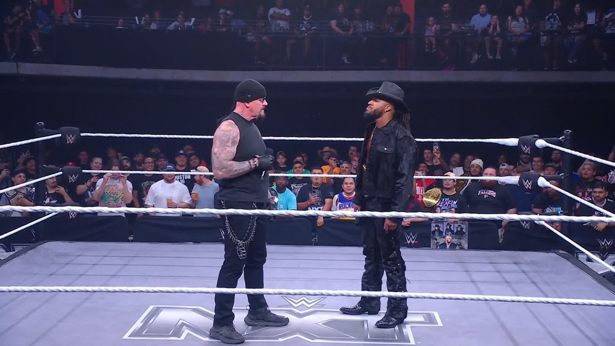 "That attitude is gonna be your downfall." Undertaker is shooting it straight with TNA Wrestling World Champion Trick Williams 😳