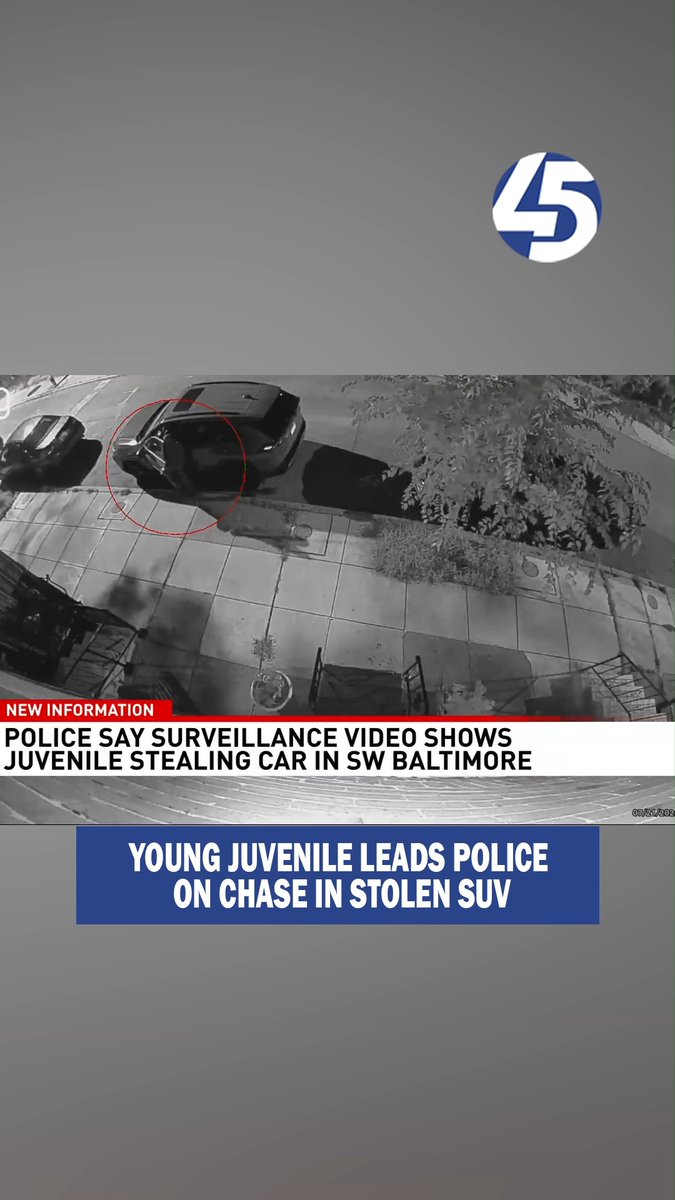 A 12-year-old boy led police on a chase in a stolen SUV in Southwest Baltimore Monday night, highlighting ongoing concerns about juvenile crime in the city. MORE: