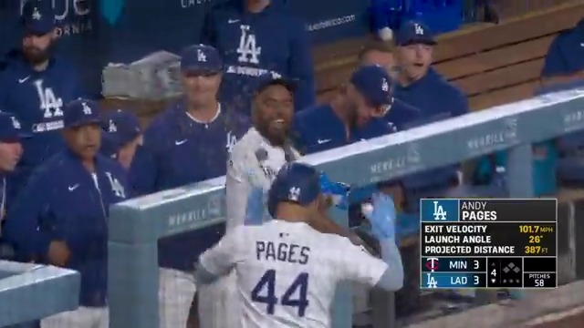 ANDY TIES IT WITH ONE SWING!