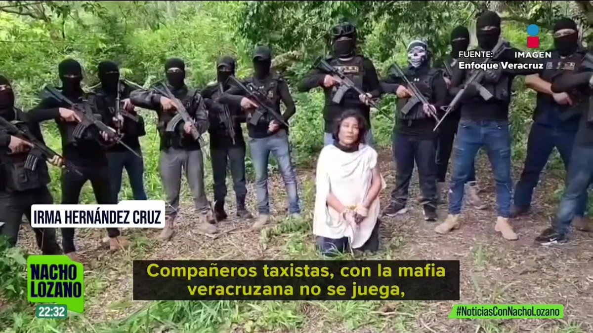 “Con la mafia veracruzana no se juega”. Rodeada de un grupo armado, apareció en un video la maestra jubilada Irma Hernández. Está desaparecida desde el viernes en Álamo, #Veracruz. Esta es la única pista sobre su paradero.