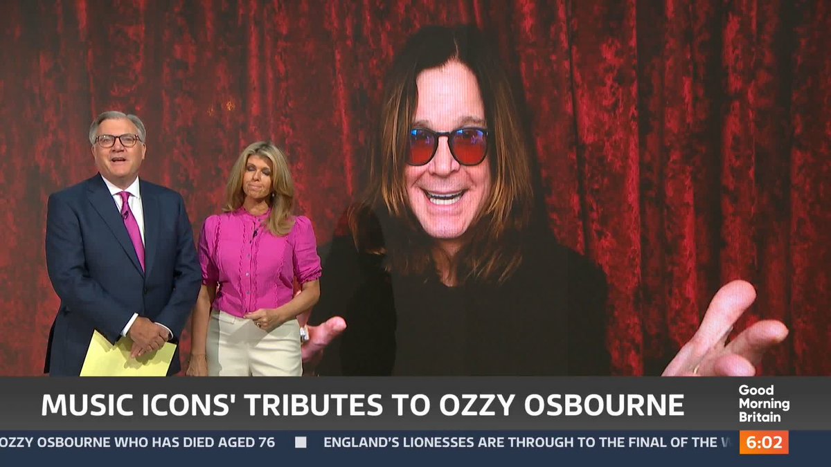 Heavy Metal fans across the globe are mourning Ozzy Osbourne, who has died at the age of 76. Fellow music icons Rod Stewart, Elton John and Brian May paid heartfelt tributes to the Black Sabbath frontman, saying the world had lost a "fearless talent". Katy Rickitt reports.