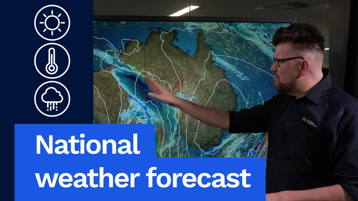 National Weather Forecast: Rain and windy in the west, morning frost then sunny in the east. Video current: 3:30pm AEST 23 July 2025. Latest forecasts and warnings: or the BOM Weather app.
