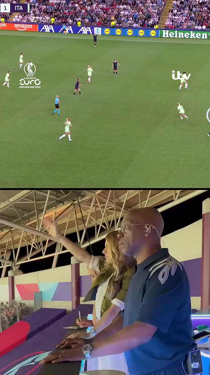 The full range of emotions 😅 Carnage in the punditry box during last night's drama! 🎥 Ian Wright, Laura Woods