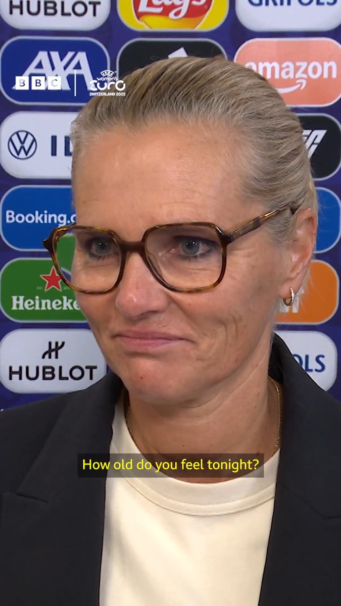 The Lionesses' #WEuro2025 campaign is mentally ageing Sarina Wiegman! 😅 #BBCFootball