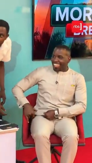 BTS: #NBSMorningBreeze with Tracey K and Simon Kaggwa Njala. GUEST: Leader of Opposition, Joel Ssenyonyi. Stream live on AfroMobile. 📹 Teejay Kay #NBSUpdates