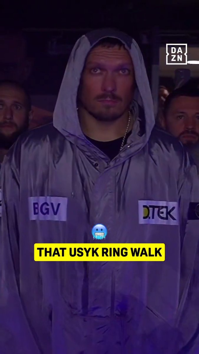Still thinking about that unbelievable Oleksandr Usyk ring walk on Saturday 🤩
