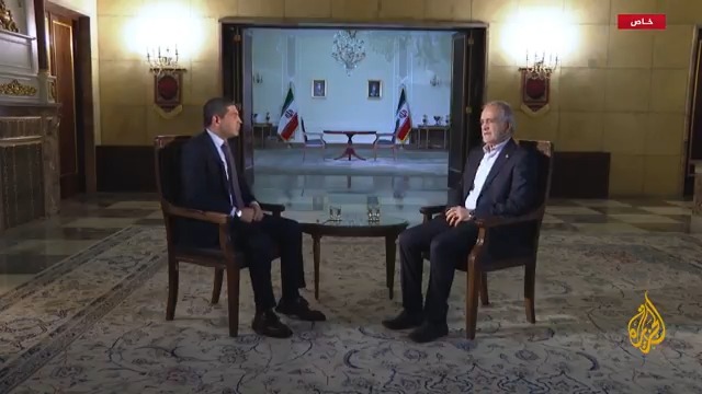 الرئيس الإيراني للجزيرة: هدف إسرائيل كان اغتيال القادة السياسيين بعد اغتيال القيادات العسكرية لخلق فوضى عارمة وإسقاط البلاد ونظامها #الأخبار