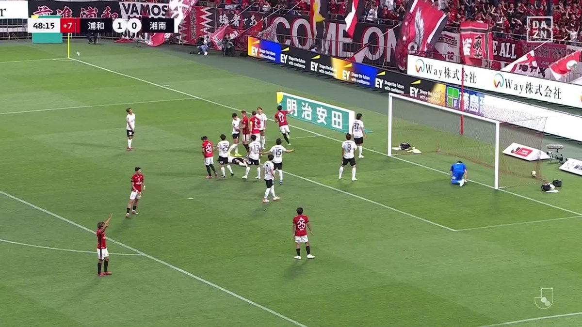 #モーメントブースター でシェアして盛り上がれ! ⚽️ゴール (48:16) 👟飛絢 小森 🆚浦和レッズ vs 湘南ベルマーレ 📺DAZNでライブ配信中 #DAZN #FanZone
