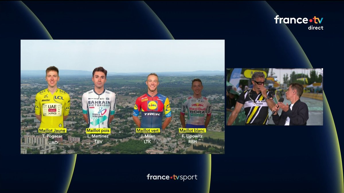 Fabien Galthié même à vélo il lâche pas ses mythiques lunettes #TDF2025