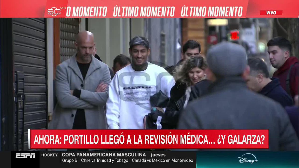 🚨 Así llegó Juan Carlos Portillo a la revisión médica. Junto con Matías Galarza Fonda serán refuerzos de River desde Talleres. A la tarde se espera firma de contrato y mañana tendrían su primer entrenamiento. Todo en SportsCenter.