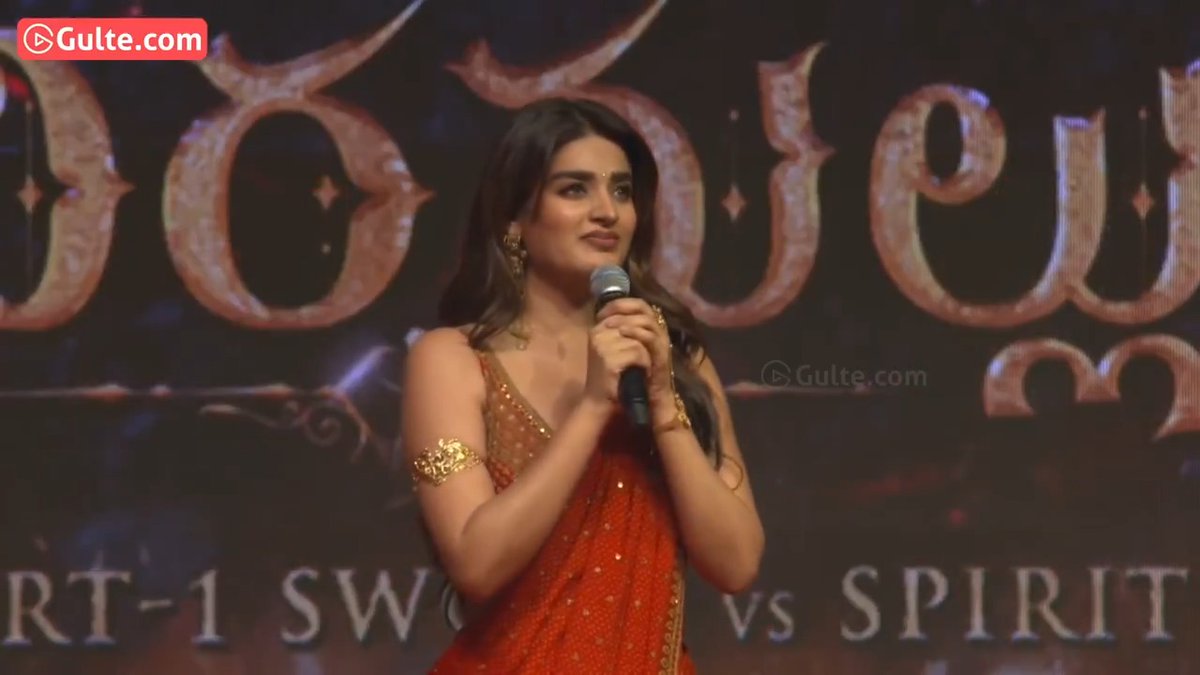 #NiddhiAgerwal: "For #PawanKalyan sir, they should create a new emoji, with fire in the eyes. Honestly, his eyes are pure fire." #HariHaraVeeraMallu