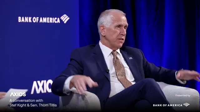 .Senator Thom Tillis on Epstein: "Release the damn files." #AxiosLive