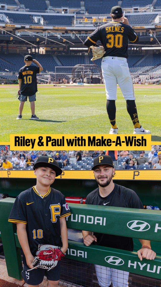 9-year-old Riley’s day to remember with Paul Skenes 💛