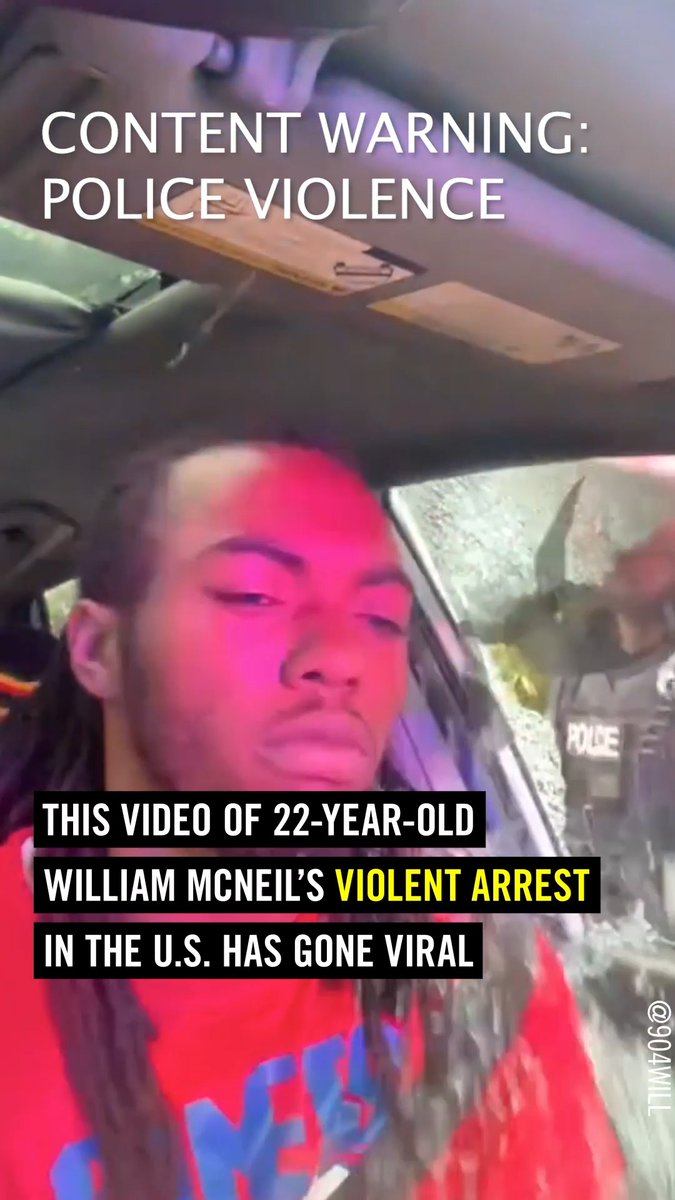🚨 William McNeil’s violent arrest in the U.S. has gone viral 🚨 All officers who use profiling and excessive force must be held accountable. Nobody is above the law. Everyone has the right to justice.