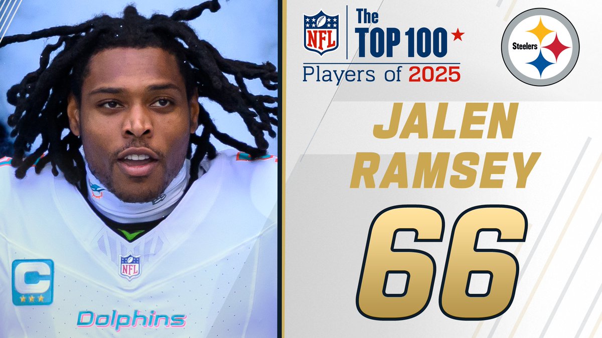 NFL Top 100 Players of 2025: Pittsburgh Steelers CB Jalen Ramsey earns the No. 66 spot! NFL Films
