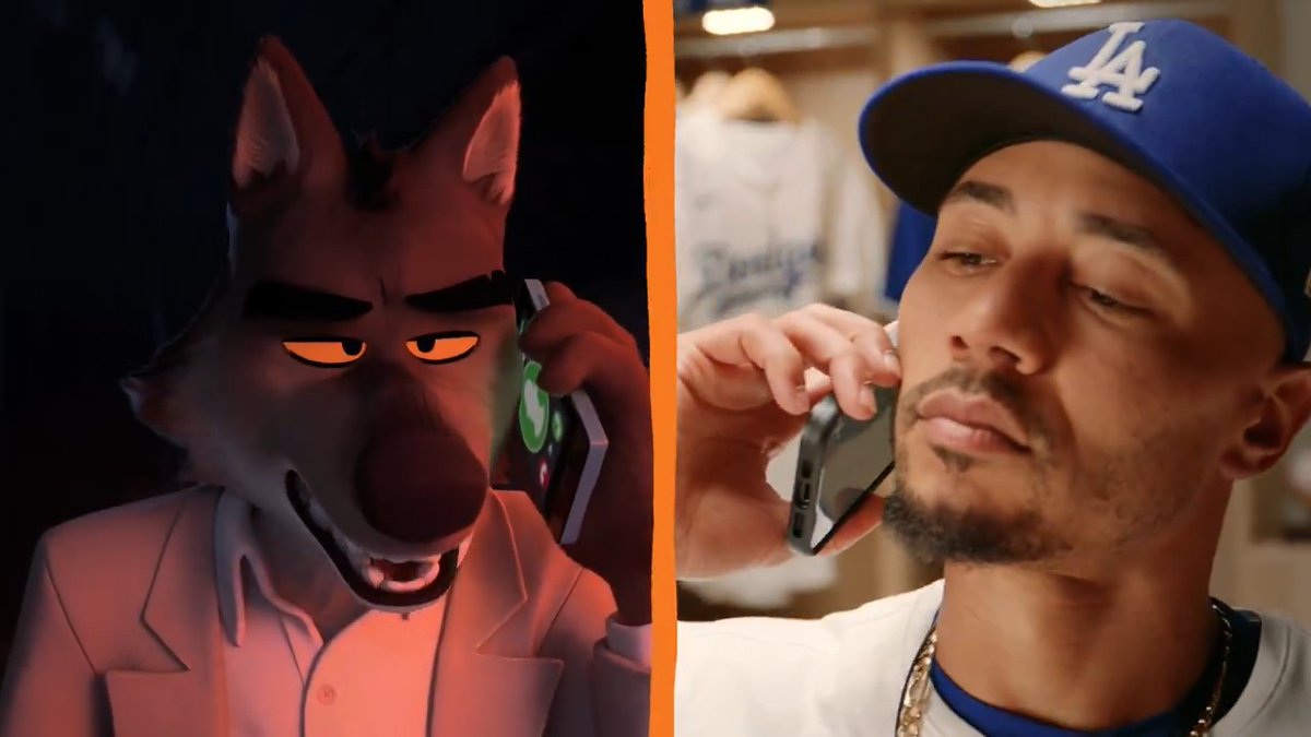 Mookie Betts starred in a commercial for the new animated movie Bad Guys 2 👀🐺