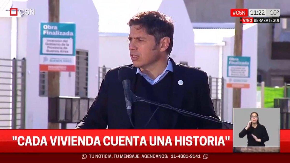 Axel Kicillof (Axel Kicillof) entrega más de 100 viviendas: "Cada vivienda cuenta una historia" 📲 #C5N en vivo: