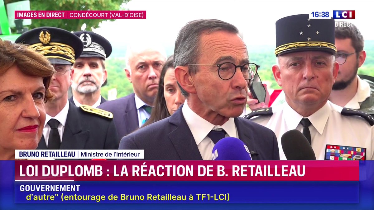 🗣️ Mobilisation citoyenne contre la loi Duplomb : "une immense hypocrisie, c'est désespérant" réagit Bruno Retailleau