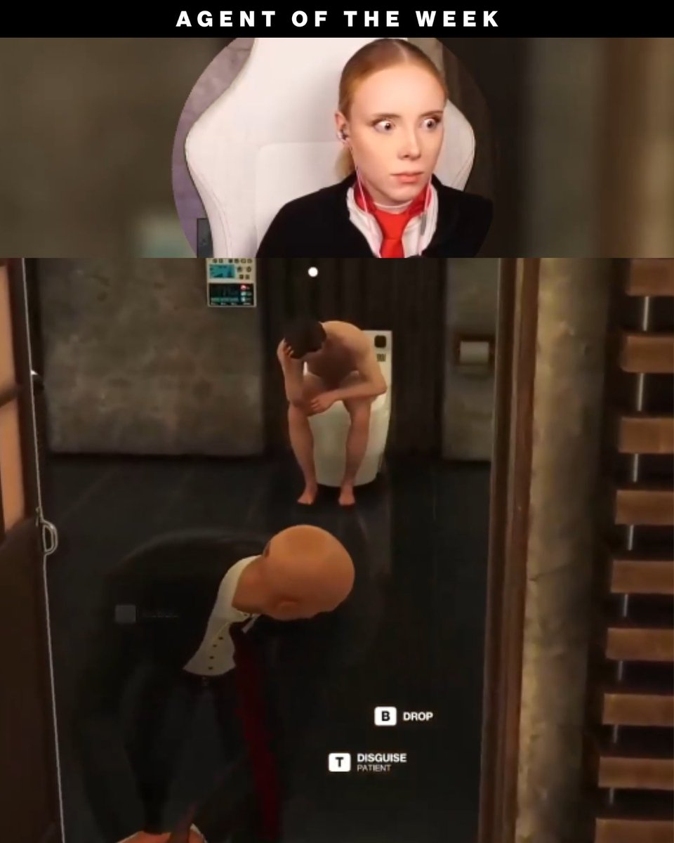 #AGENTOFTHEWEEK When you forget to check if the room is clear. Divvity #HITMAN #Agent47
