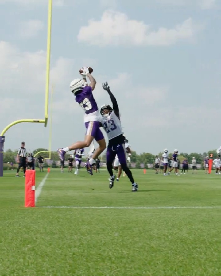 JJ McCarthy just threw one of the most insane TD's EVER in Vikings camp 😳 People are starting to compare him to Joe Burrow and a young Josh Allen 🔥 The NFL is in DANGER ⚠️
