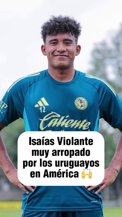 Isaías Violante llegó bien recomendado al América 😎 Maxi Araújo, exjugador del Toluca y ahora del Sporting Clube de Portugal, lo recomendó bien a los uruguayos que militan en el equipo azulcrema. Vía: Víctor Díaz