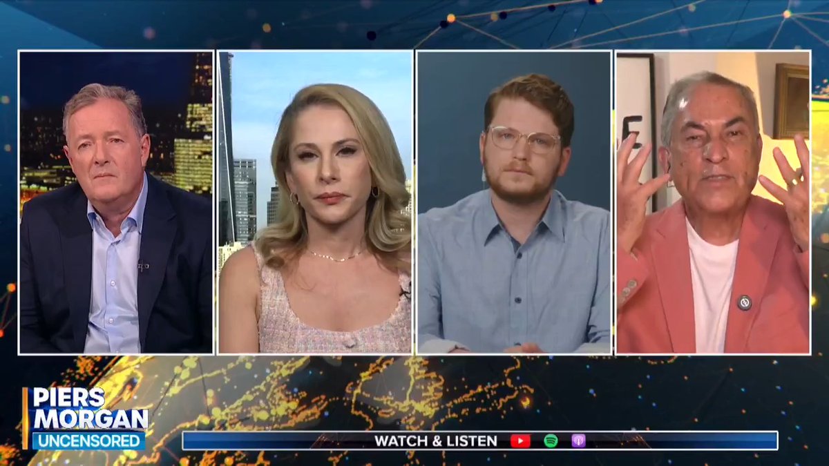 "Can you believe that a Jew, a human being, an American can be PROUD of mass murder?" Gideon Levy expresses his dismay at the attitudes of some of those defending his native country. 📺 Piers Morgan | Gideon Levy | Shabbos Kestenbaum