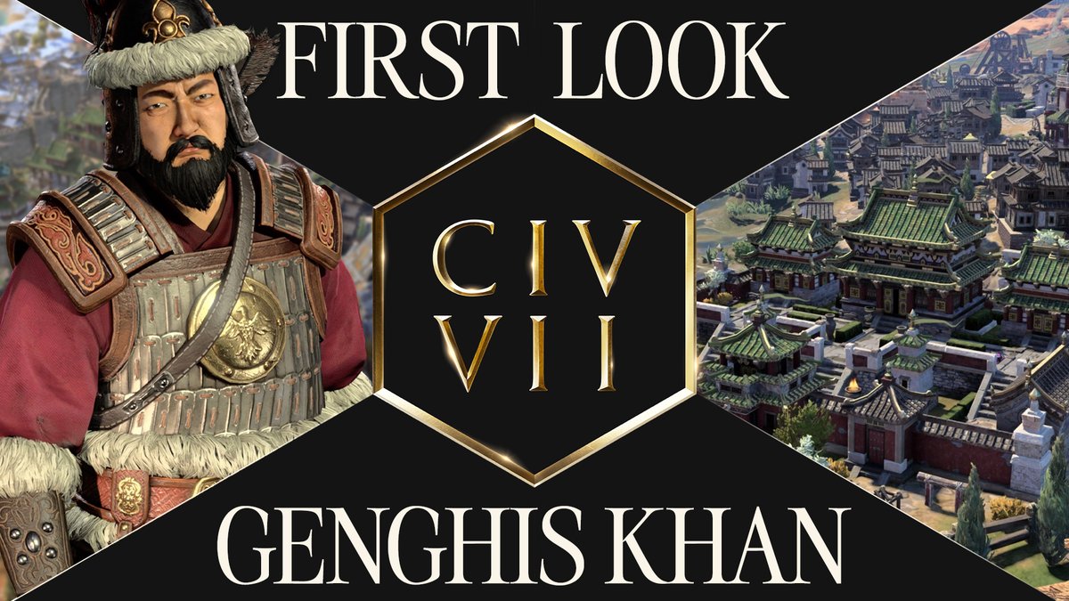 The Warrior. 𝐆𝐞𝐧𝐠𝐡𝐢𝐬 𝐊𝐡𝐚𝐧 returns for his empire in #Civ7! Get a First Look: