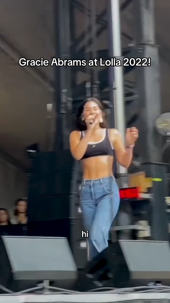 Gracie Abrams is back at Lolla next weekend 🫶 this time, at the main stage!