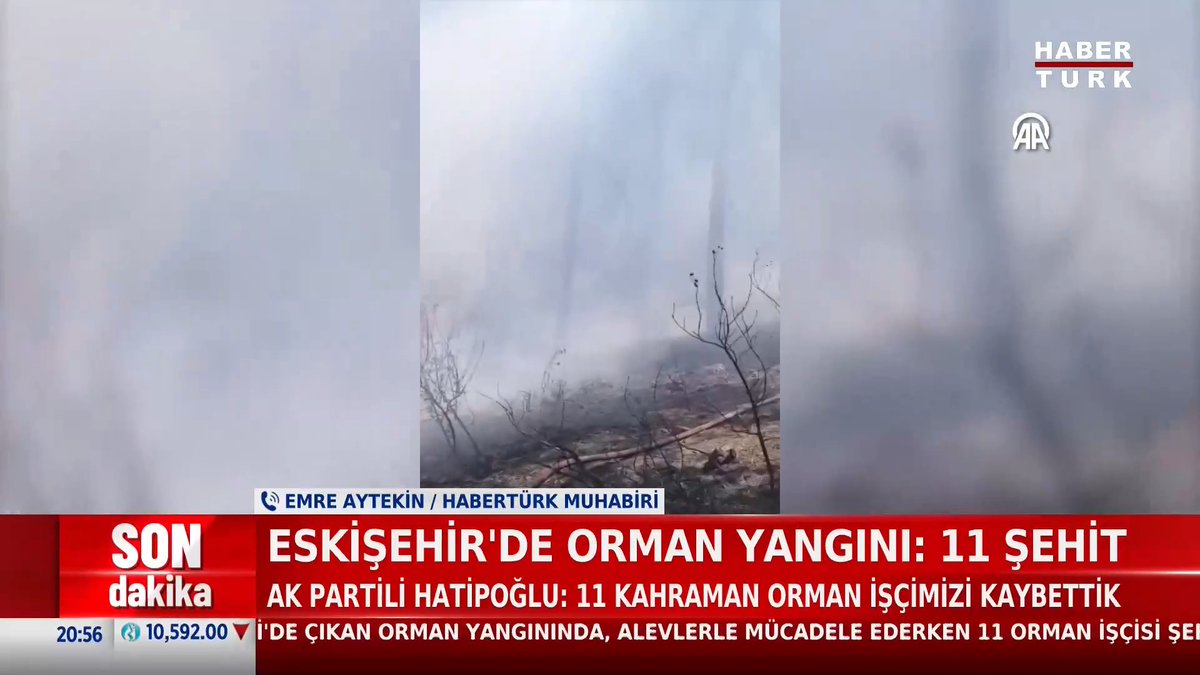 📌Eskişehir'de orman yangını 🟥Nebi Hatipoğlu: Seyitgazi’de çıkan orman yangınında, alevlerle mücadele ederken şehit düşen 11 kahraman orman emekçimizi kaybetmenin derin kederini yaşıyoruz.