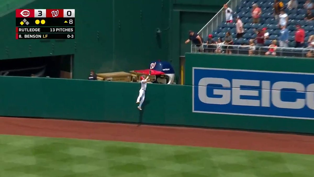 MUST SEE: JACOB YOUNG SCALES THE WALL TO BRING THIS ONE BACK!