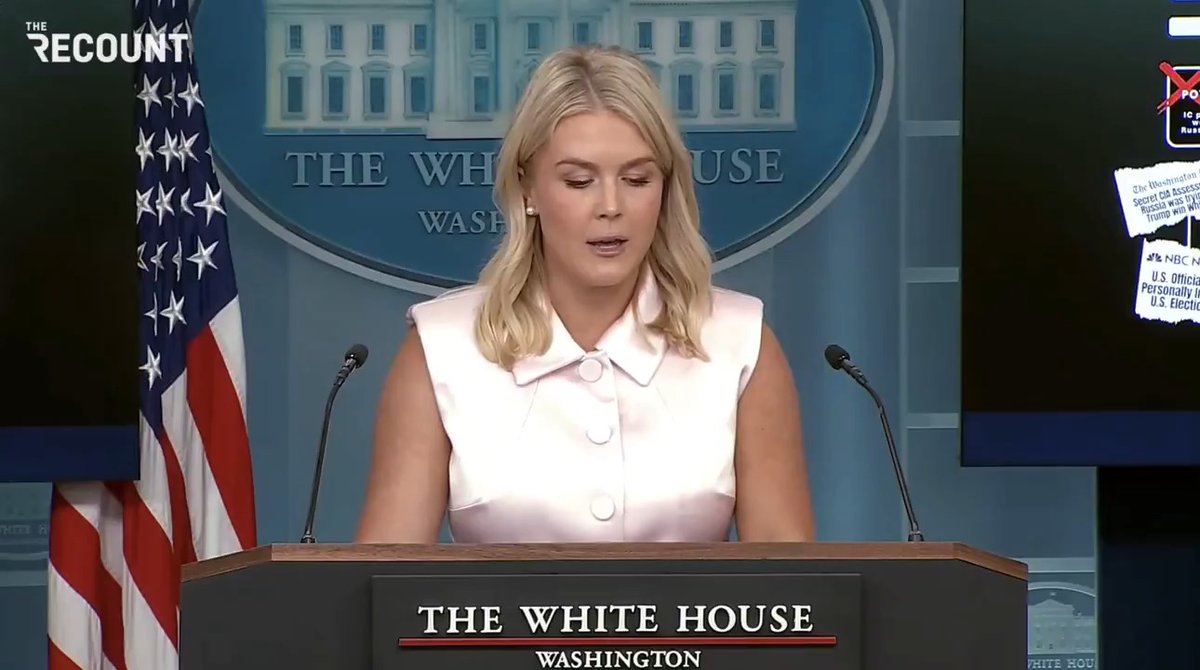 Karoline Leavitt calls for the New York Times and the Washington Post to be stripped of their Pulitzer Prizes for their reporting on Russia meddling in the 2016 election.