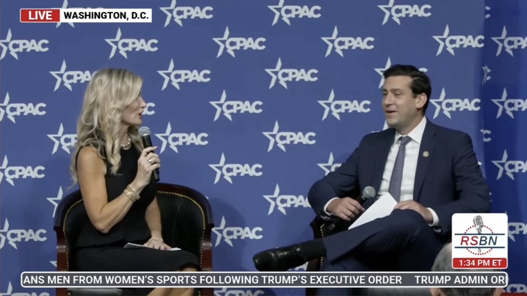Pam Bondi abruptly cancels her appearance at the CPAC "Summit on Human Trafficking" due to a 'torn cornea.'