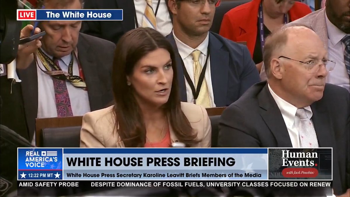 PRESS SEC. PUTS CNN IN THEIR PLACE Karoline Leavitt @KarolineLeavitt takes on Caitlin Clark-"Who is saying that? I am with POTUS everyday."