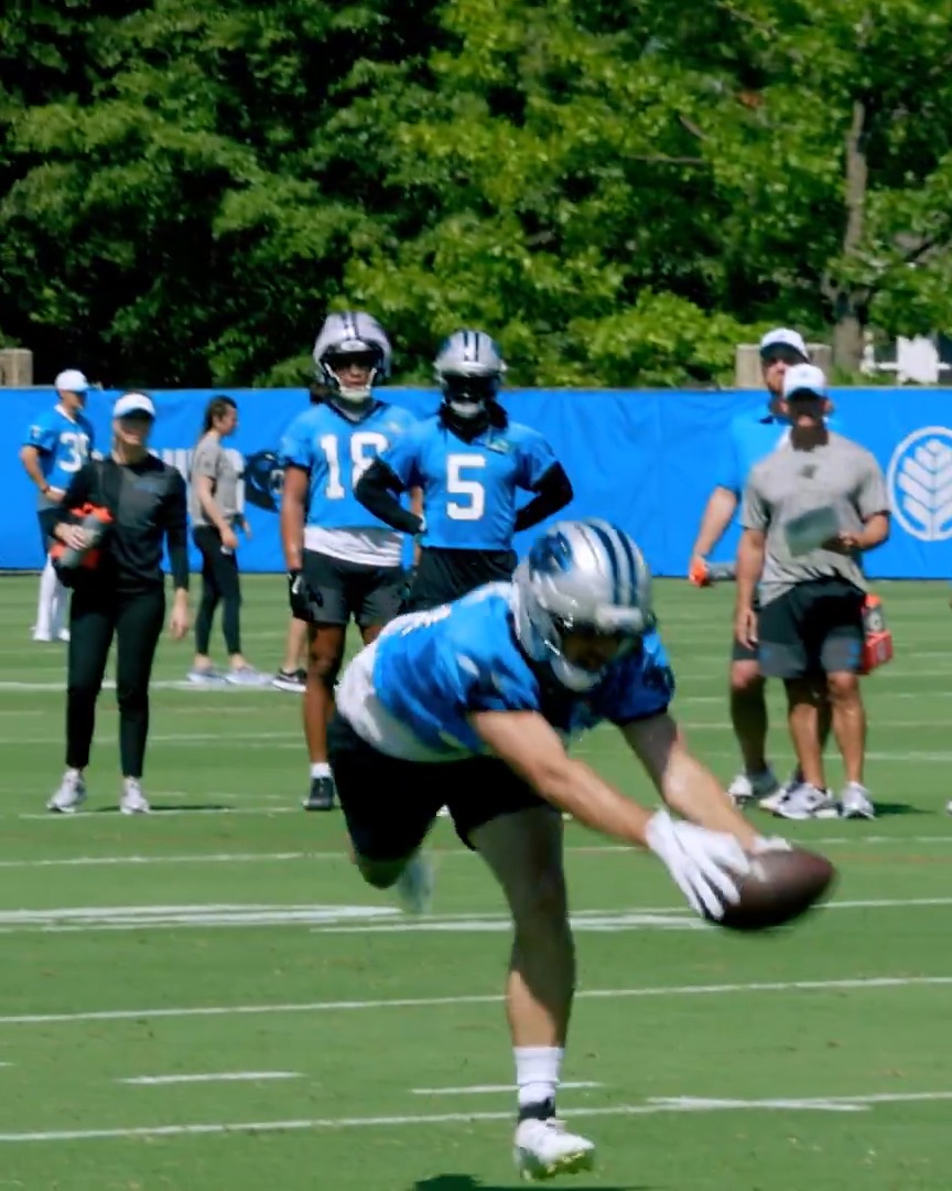 Hunter Renfrow is back in the NFL — in a #Panthers jersey: (🎥 Carolina Panthers)