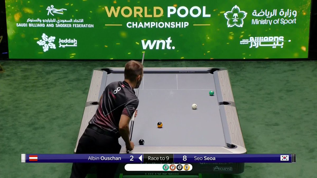 Seo Seoa has beaten former 2-time world champion Albin Ouschan ‼️ Seoa is the only female in the 128 player tournament, and now makes the last 64 👏