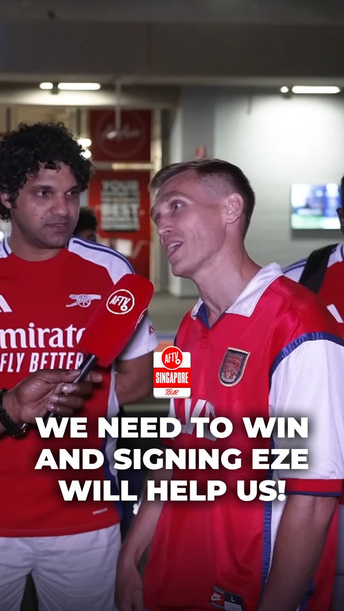 Arsenal are just one Eze signing away from a complete transfer window! ✅💰 #AFTVSingapore