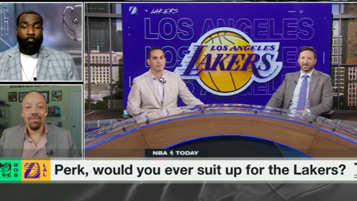 "Suit me up! I would have did my role to the T." Would Kendrick Perkins suit up for the Lakers for one final season? 👀