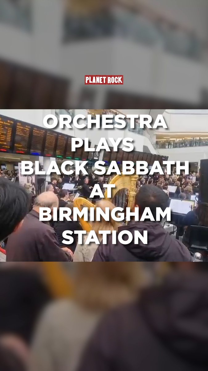 In another amazing tribute to Ozzy Osbourne, the City of Birmingham Symphony Orchestra (CBSO) treated commuters to BlackSabbath at Birmingham New Street Station this evening 👏