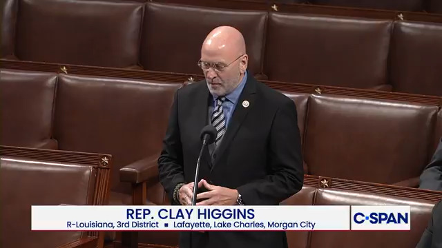 .Rep. Clay Higgins (R-LA) reads resolution to censure Rep. LaMonica McIver McIver (D-NJ) and remove her from Homeland Security Committee: